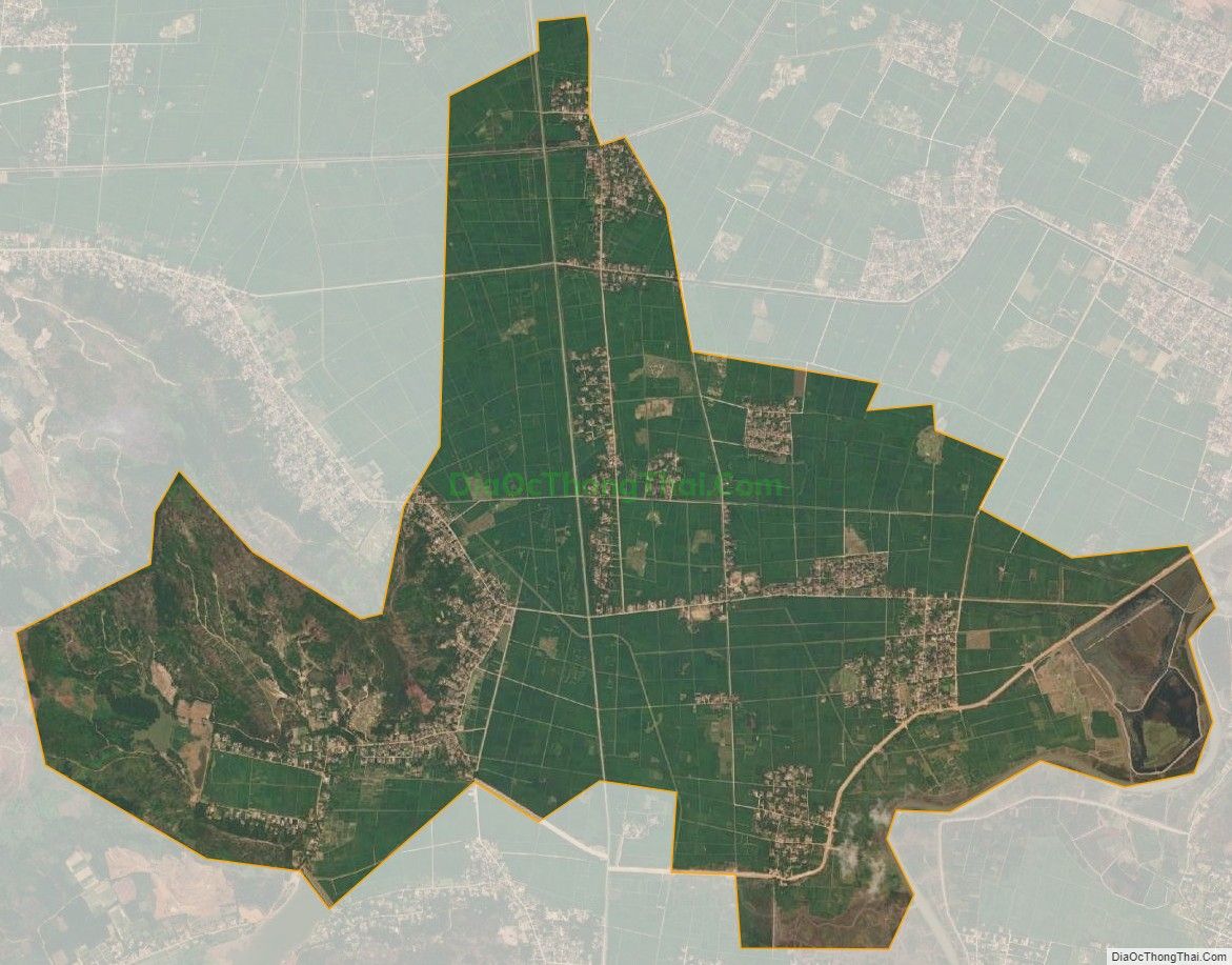 Bản đồ vệ tinh xã Tượng Lĩnh, huyện Nông Cống