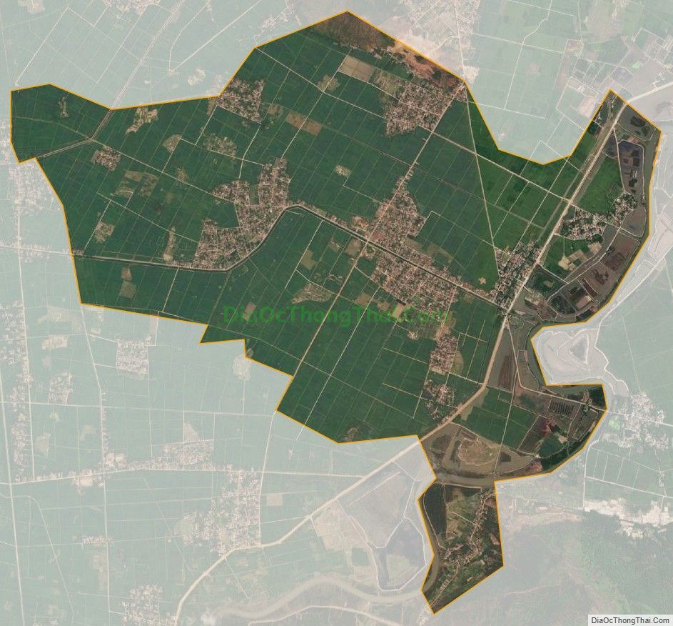 Bản đồ vệ tinh xã Tượng Văn, huyện Nông Cống