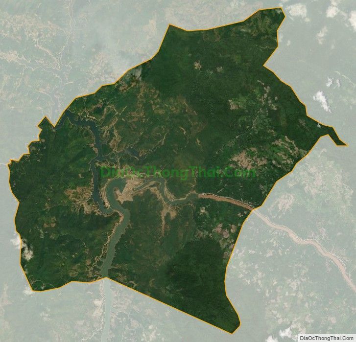 Bản đồ vệ tinh xã Trung Sơn, huyện Quan Hóa