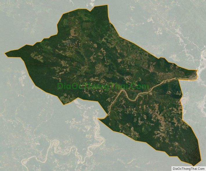 Bản đồ vệ tinh xã Trung Thượng, huyện Quan Sơn