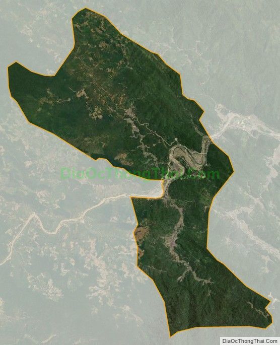Bản đồ vệ tinh xã Trung Tiến, huyện Quan Sơn