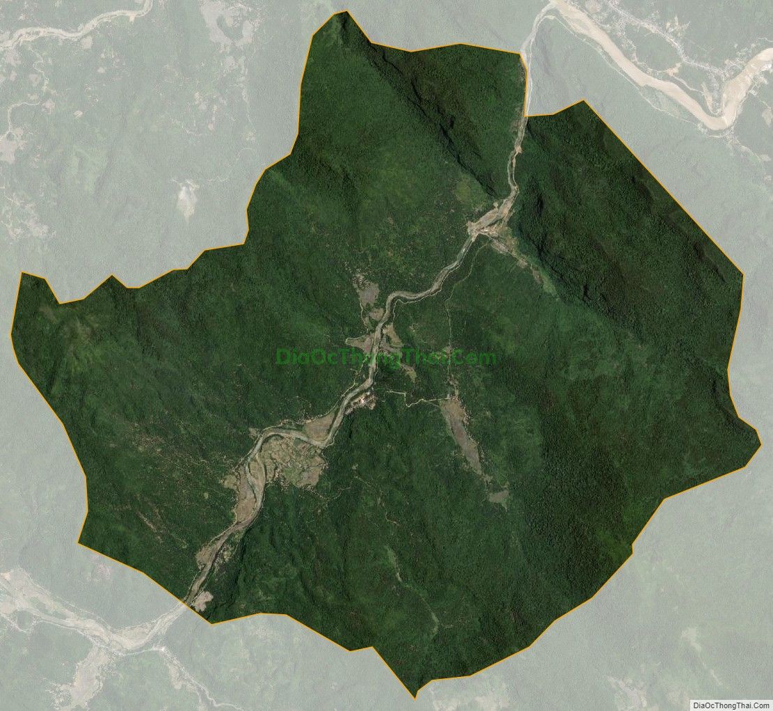 Bản đồ vệ tinh xã Trung Xuân, huyện Quan Sơn