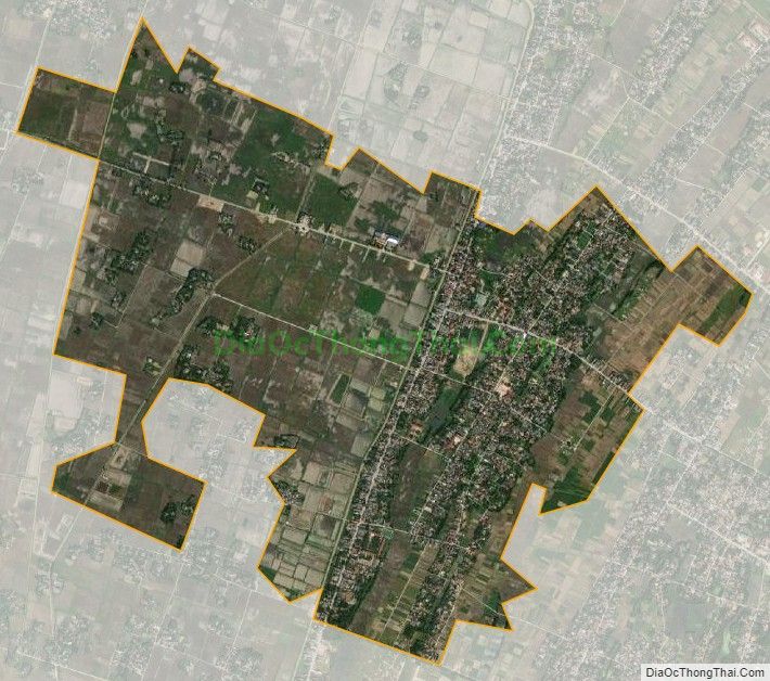 Bản đồ vệ tinh xã Quảng Giao, huyện Quảng Xương