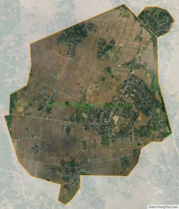 Bản đồ vệ tinh xã Quảng Hòa, huyện Quảng Xương