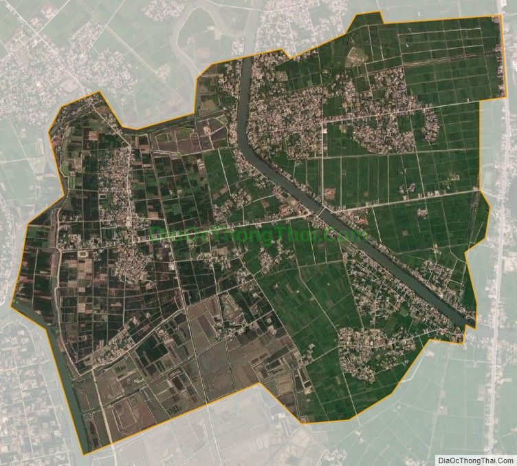 Bản đồ vệ tinh xã Quảng Khê, huyện Quảng Xương