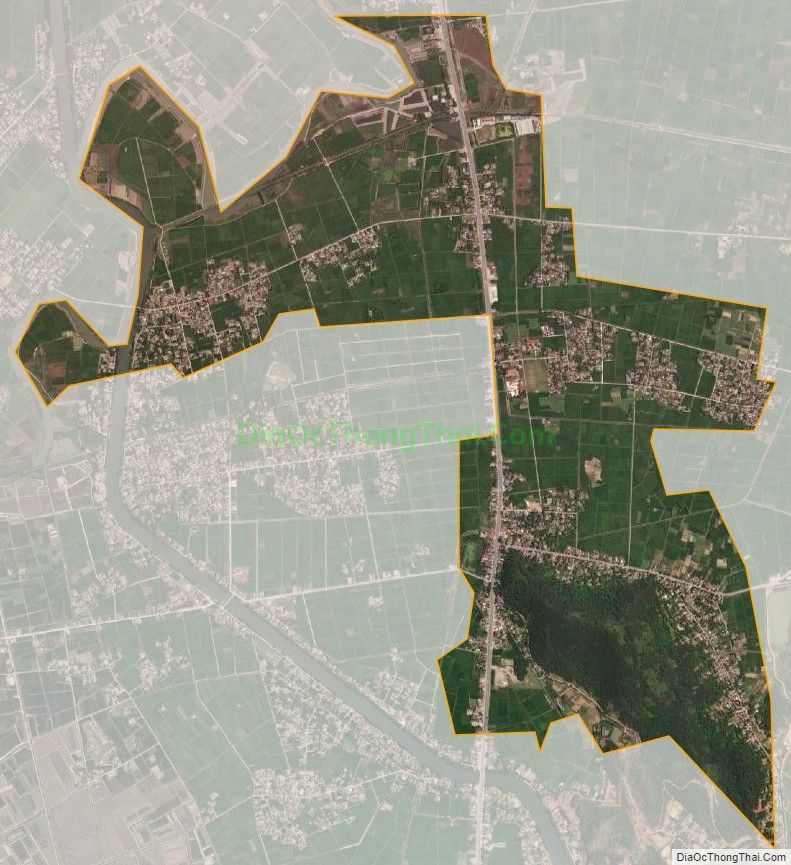 Bản đồ vệ tinh xã Quảng Lĩnh (cũ), huyện Quảng Xương