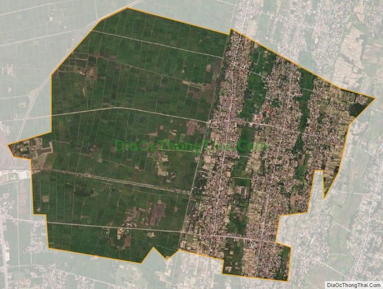Bản đồ vệ tinh xã Quảng Lộc, huyện Quảng Xương