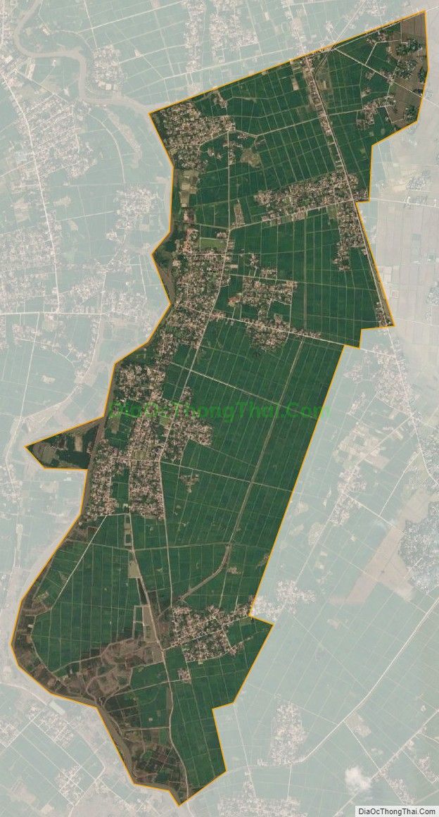 Bản đồ vệ tinh xã Quảng Long, huyện Quảng Xương