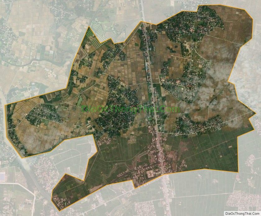 Bản đồ vệ tinh xã Quảng Ninh, huyện Quảng Xương