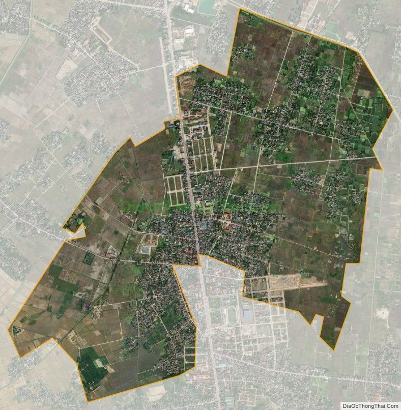 Bản đồ vệ tinh xã Quảng Tân (cũ), huyện Quảng Xương