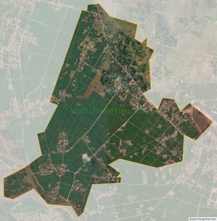 Bản đồ vệ tinh xã Quảng Văn, huyện Quảng Xương