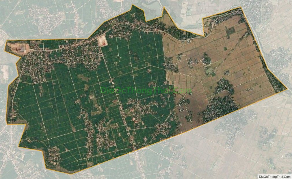 Bản đồ vệ tinh xã Quảng Yên, huyện Quảng Xương
