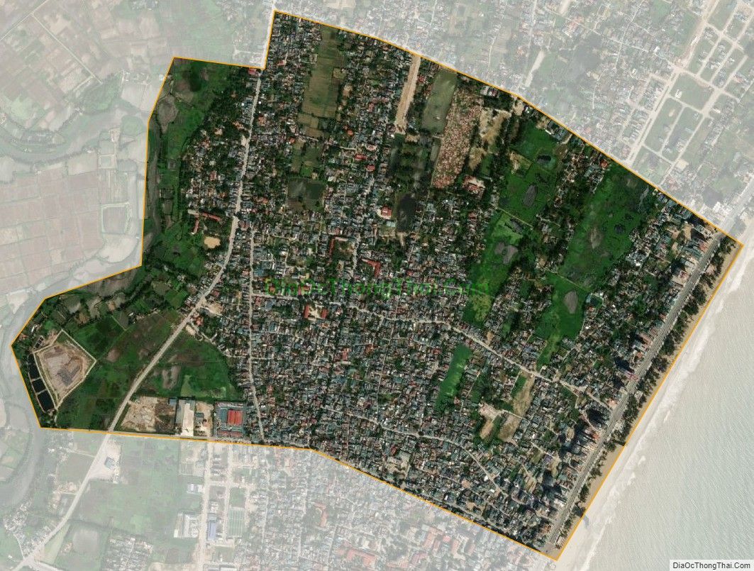 Bản đồ vệ tinh phường Trung Sơn, thành phố Sầm Sơn