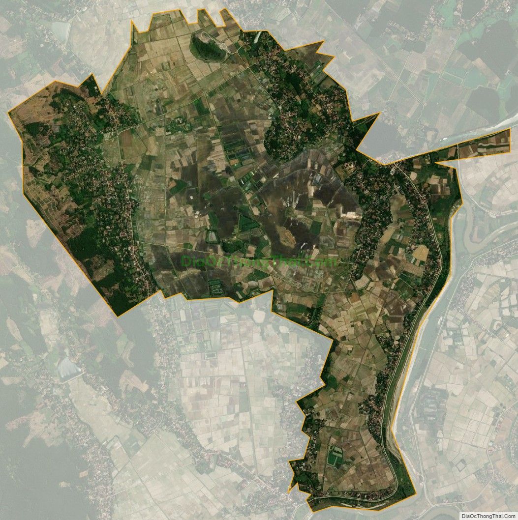 Bản đồ vệ tinh xã Thạch Đồng, huyện Thạch Thành