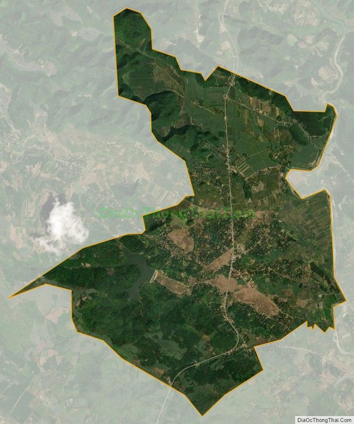 Bản đồ vệ tinh xã Thạch Quảng, huyện Thạch Thành