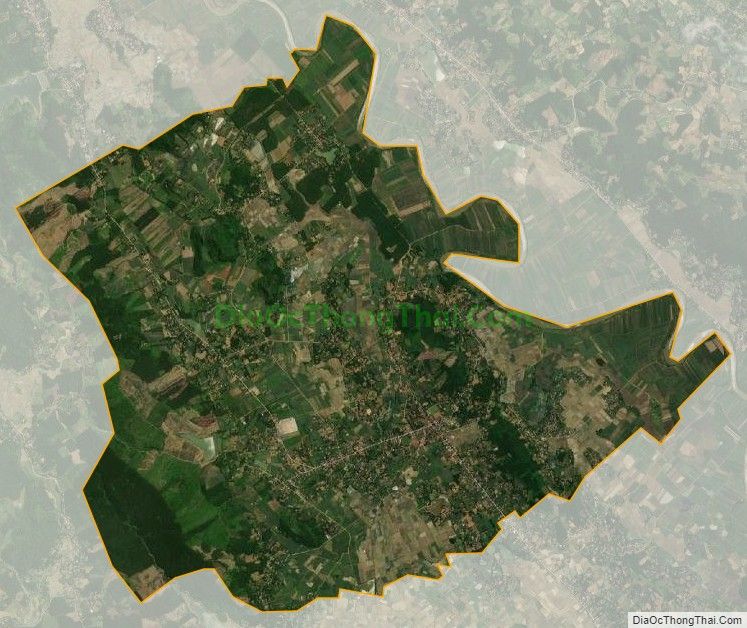 Bản đồ vệ tinh xã Thạch Sơn, huyện Thạch Thành