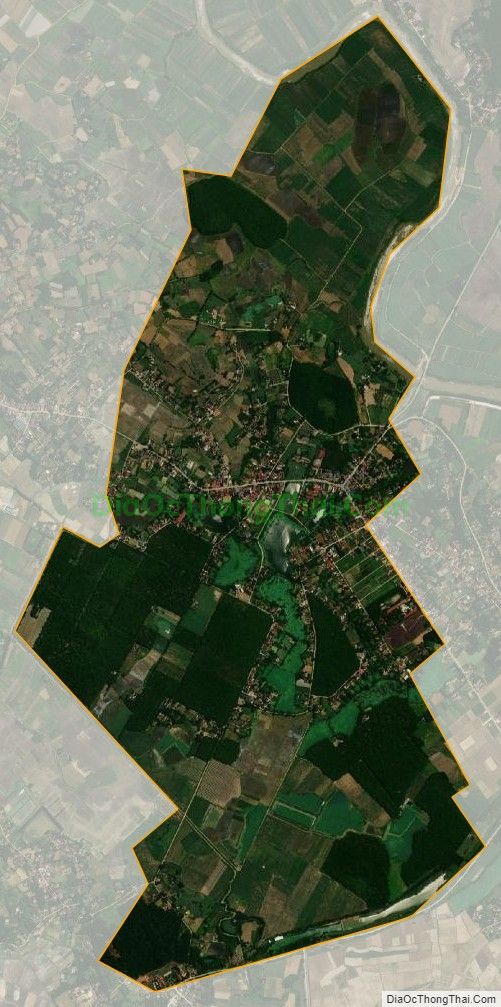 Bản đồ vệ tinh xã Thạch Tân (cũ), huyện Thạch Thành