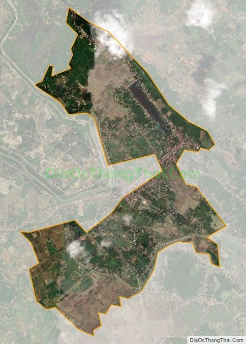 Bản đồ vệ tinh xã Thành Kim (cũ), huyện Thạch Thành