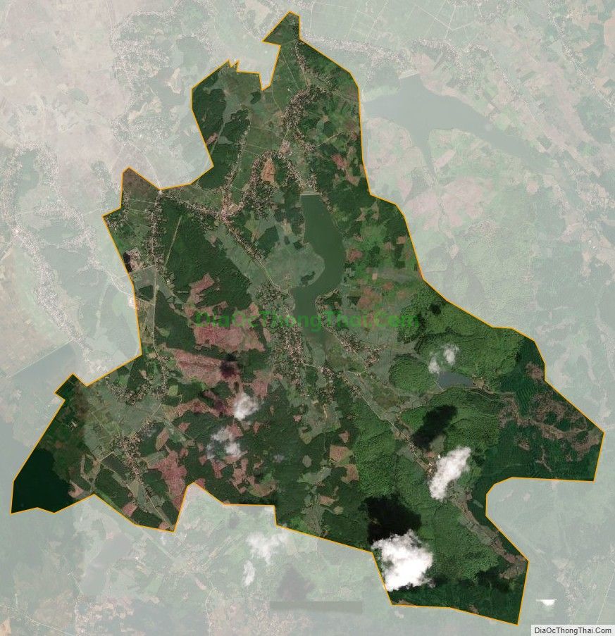 Bản đồ vệ tinh xã Thành Long, huyện Thạch Thành
