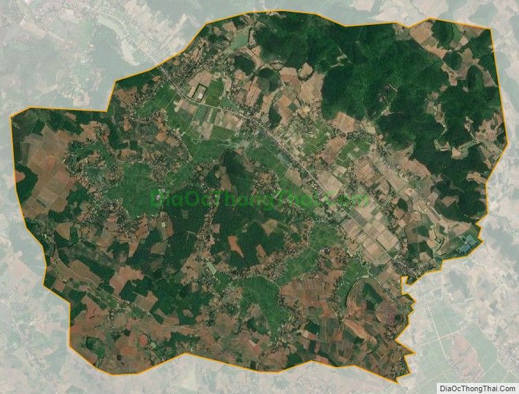 Bản đồ vệ tinh xã Thành Tâm, huyện Thạch Thành