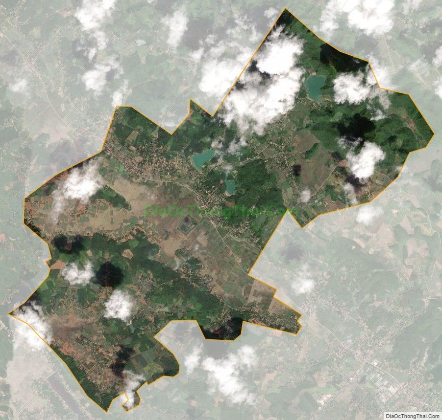 Bản đồ vệ tinh xã Thành Tân, huyện Thạch Thành