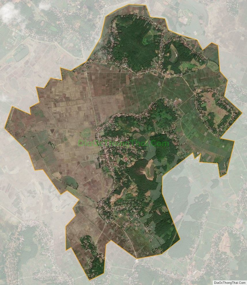 Bản đồ vệ tinh xã Thành Tiến, huyện Thạch Thành