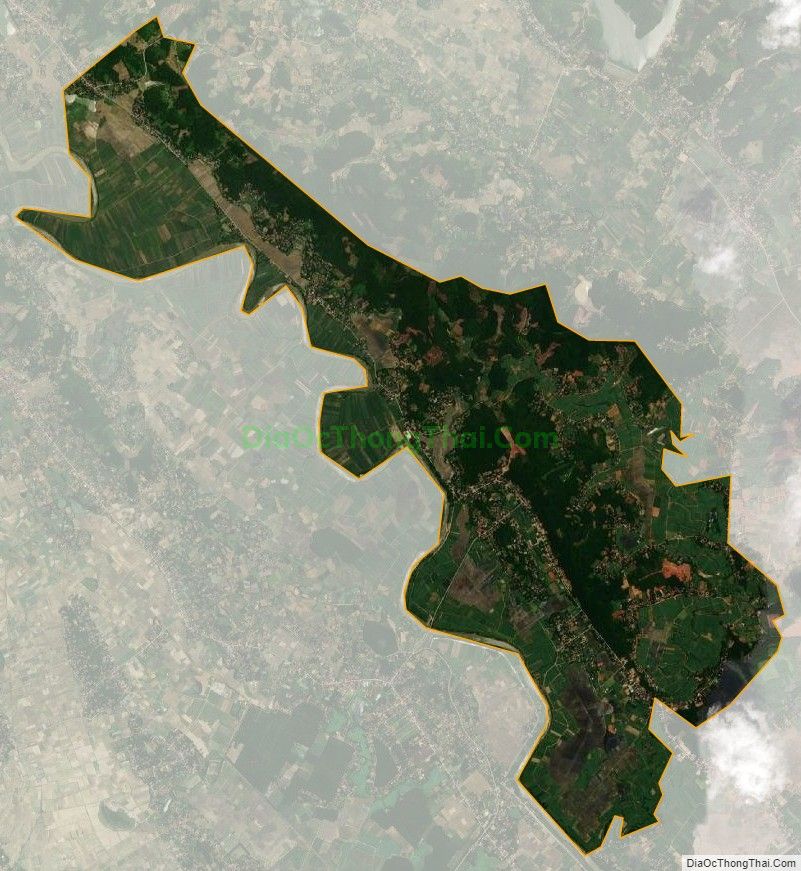 Bản đồ vệ tinh xã Thành Trực, huyện Thạch Thành