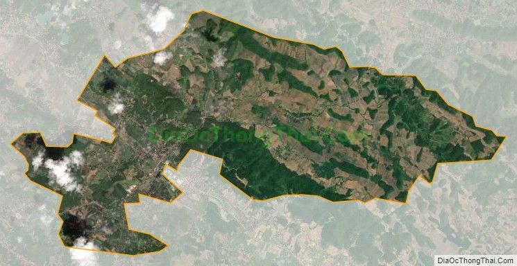 Bản đồ vệ tinh xã Thành Vân (cũ), huyện Thạch Thành