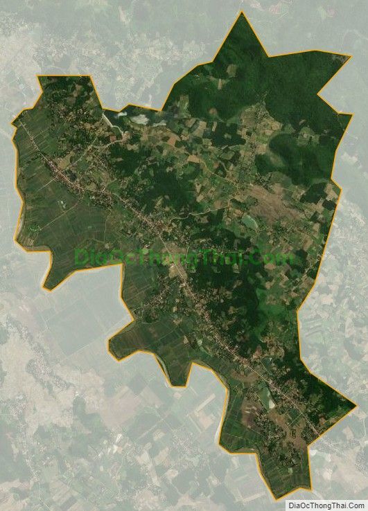 Bản đồ vệ tinh xã Thành Vinh, huyện Thạch Thành