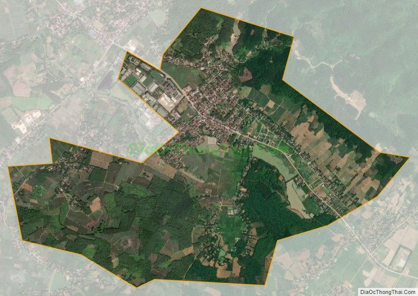 Bản đồ vệ tinh Thị trấn Vân Du, huyện Thạch Thành