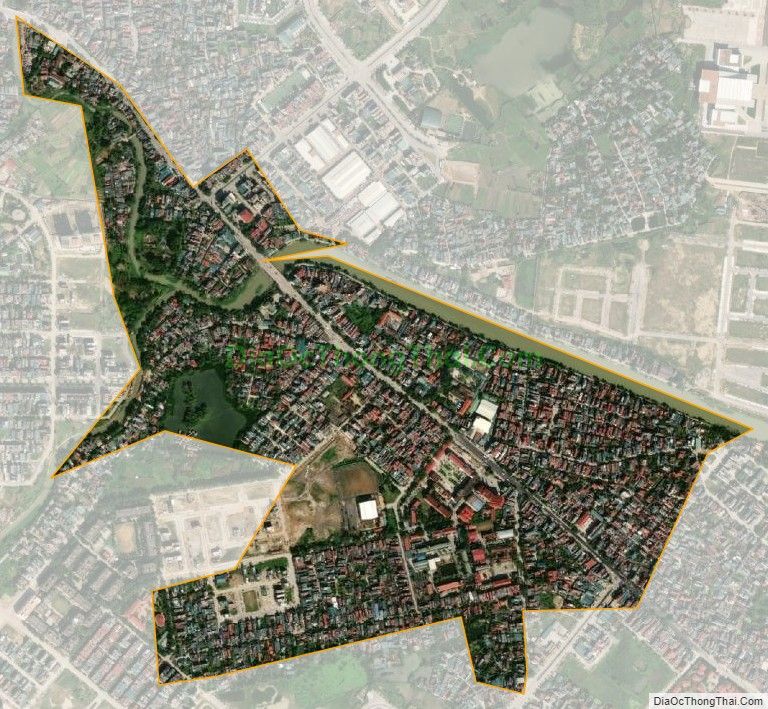 Bản đồ vệ tinh phường Đông Sơn, thành phố Thanh Hóa