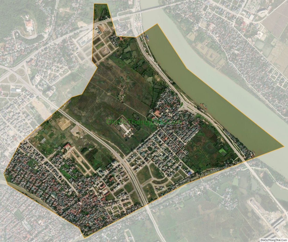 Bản đồ vệ tinh phường Nam Ngạn, thành phố Thanh Hóa