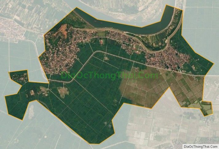 Bản đồ vệ tinh xã Thiệu Châu (cũ), huyện Thiệu Hóa