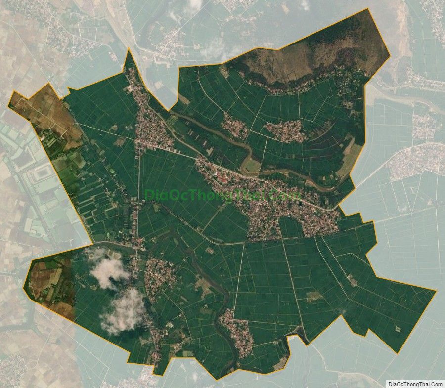 Bản đồ vệ tinh xã Thiệu Long, huyện Thiệu Hóa