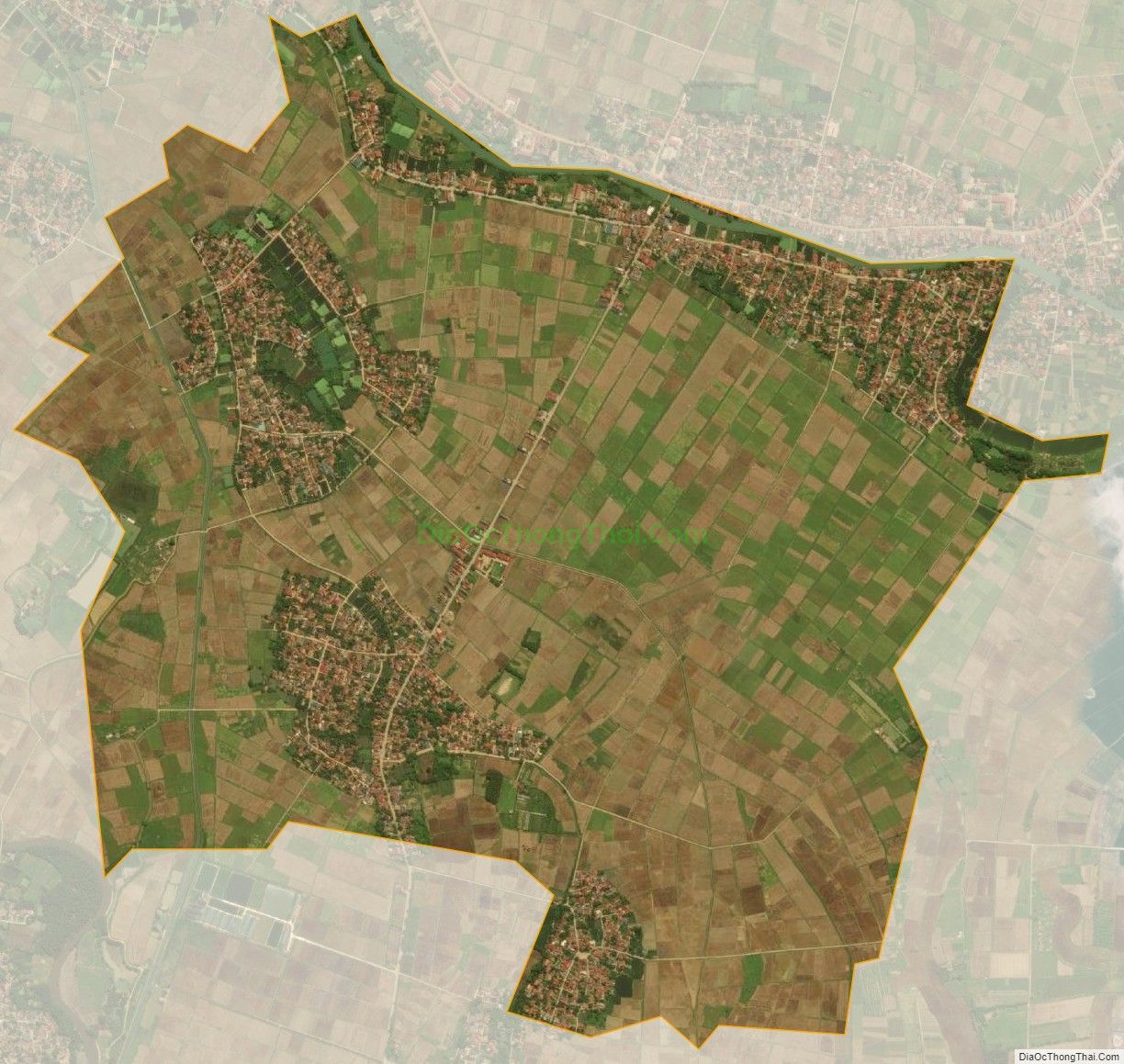Bản đồ vệ tinh xã Thiệu Lý, huyện Thiệu Hóa