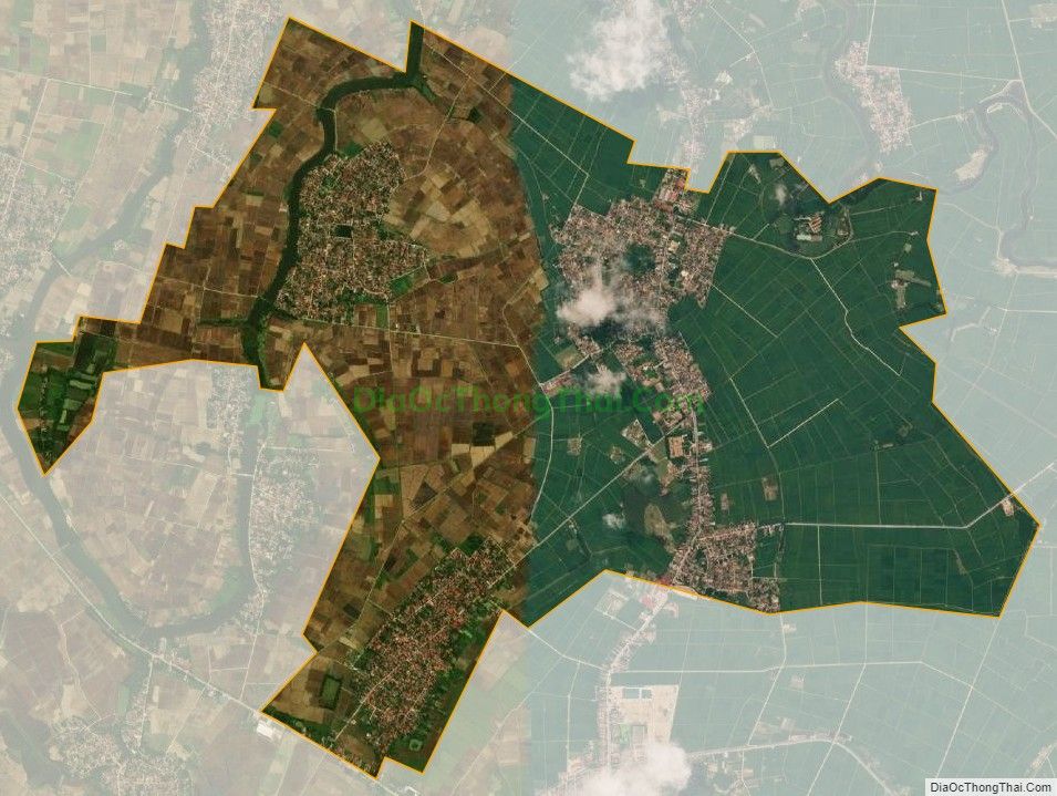 Bản đồ vệ tinh xã Thiệu Phú, huyện Thiệu Hóa