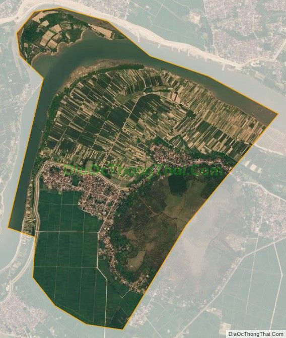 Bản đồ vệ tinh xã Thiệu Tân (cũ), huyện Thiệu Hóa