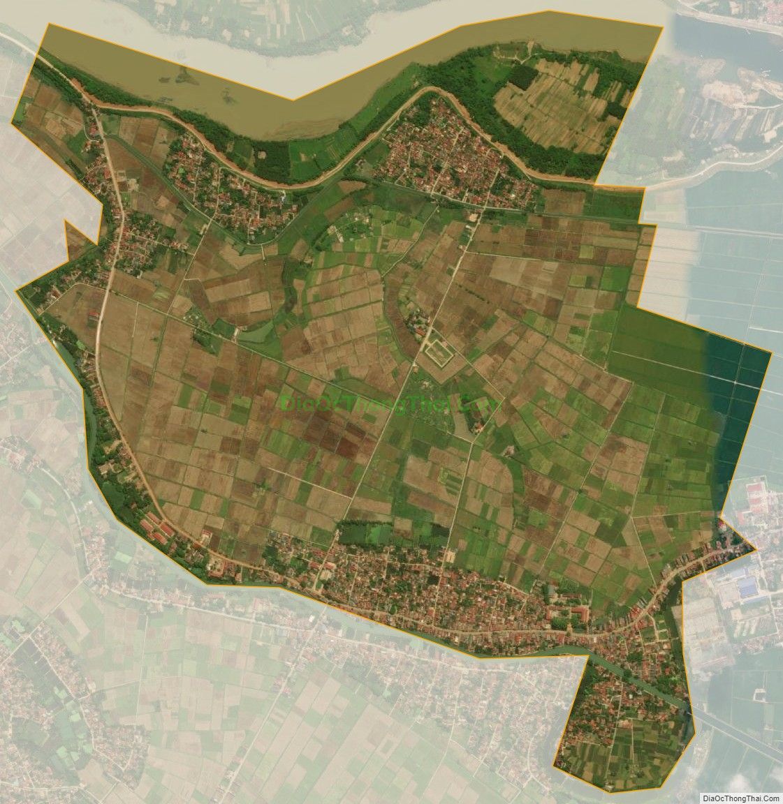Bản đồ vệ tinh xã Thiệu Vận, huyện Thiệu Hóa