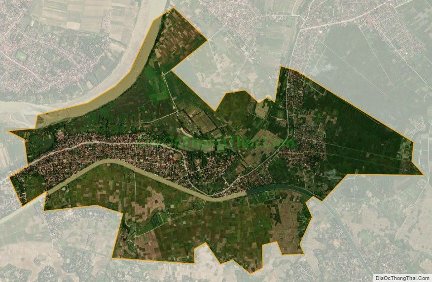 Bản đồ vệ tinh xã Thọ Diên, huyện Thọ Xuân
