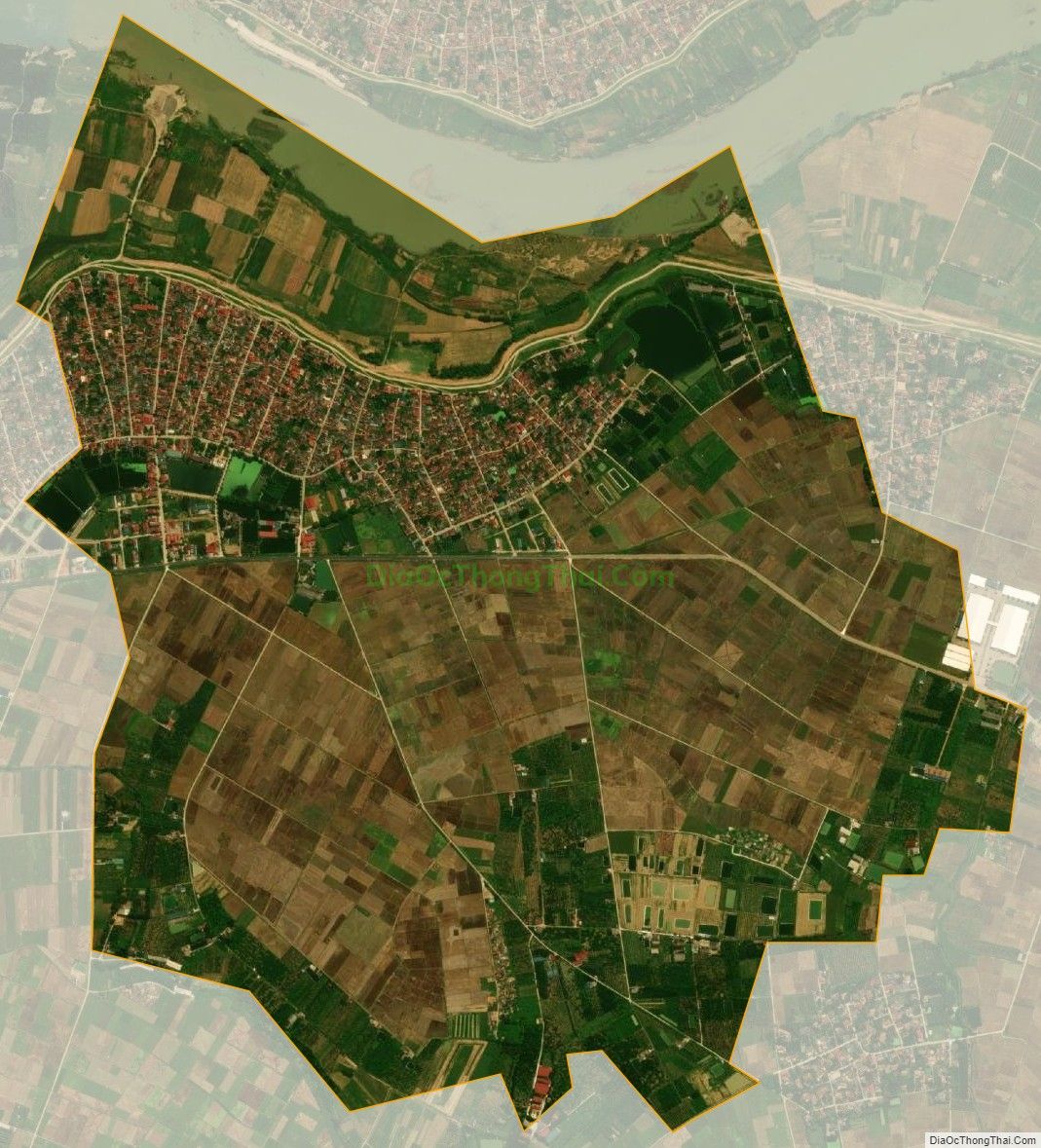 Bản đồ vệ tinh xã Xuân Thành (cũ), huyện Thọ Xuân