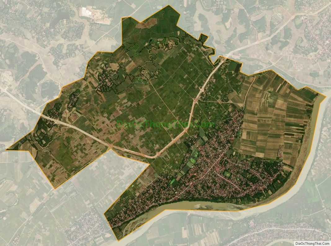 Bản đồ vệ tinh xã Xuân Thiên, huyện Thọ Xuân