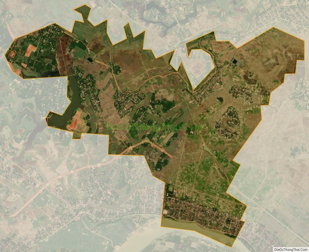 Bản đồ vệ tinh xã Xuân Tín, huyện Thọ Xuân