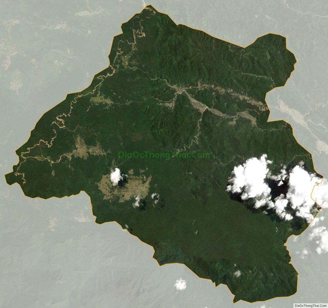 Bản đồ vệ tinh xã Bát Mọt, huyện Thường Xuân
