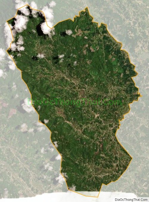 Bản đồ vệ tinh xã Luận Khê, huyện Thường Xuân
