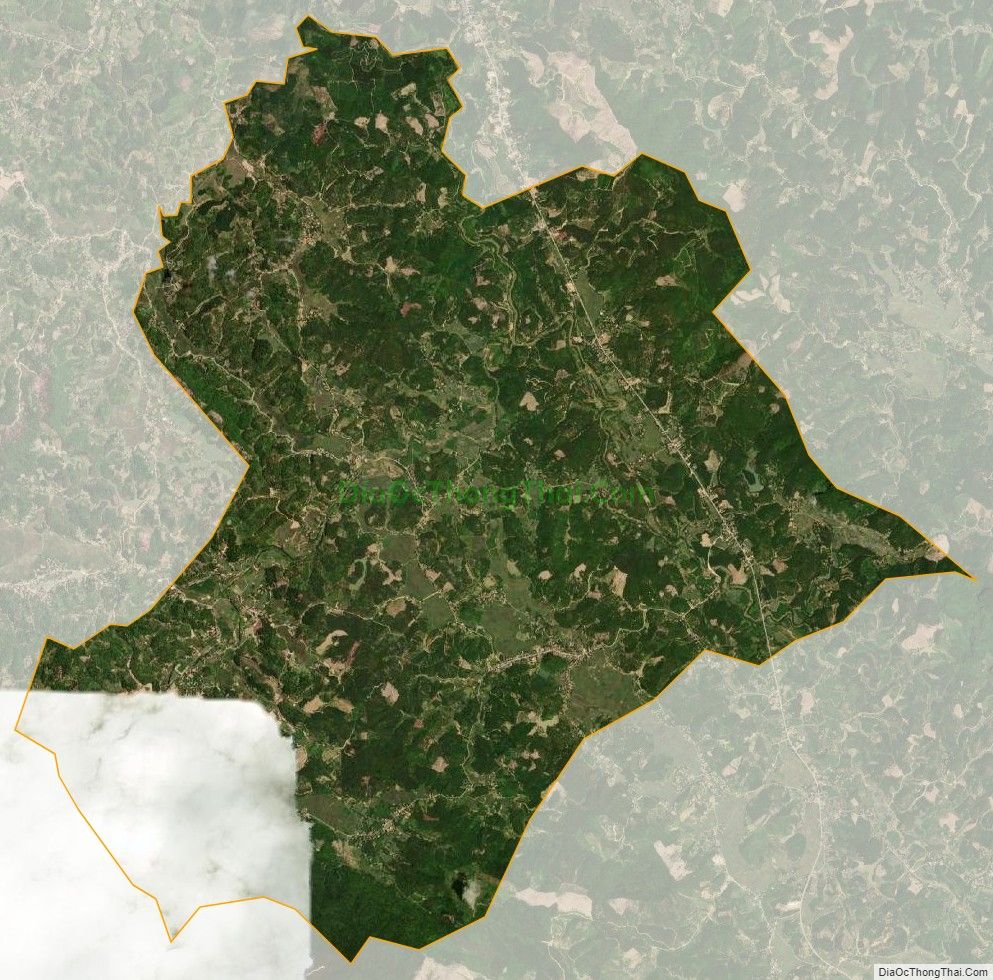 Bản đồ vệ tinh xã Tân Thành, huyện Thường Xuân