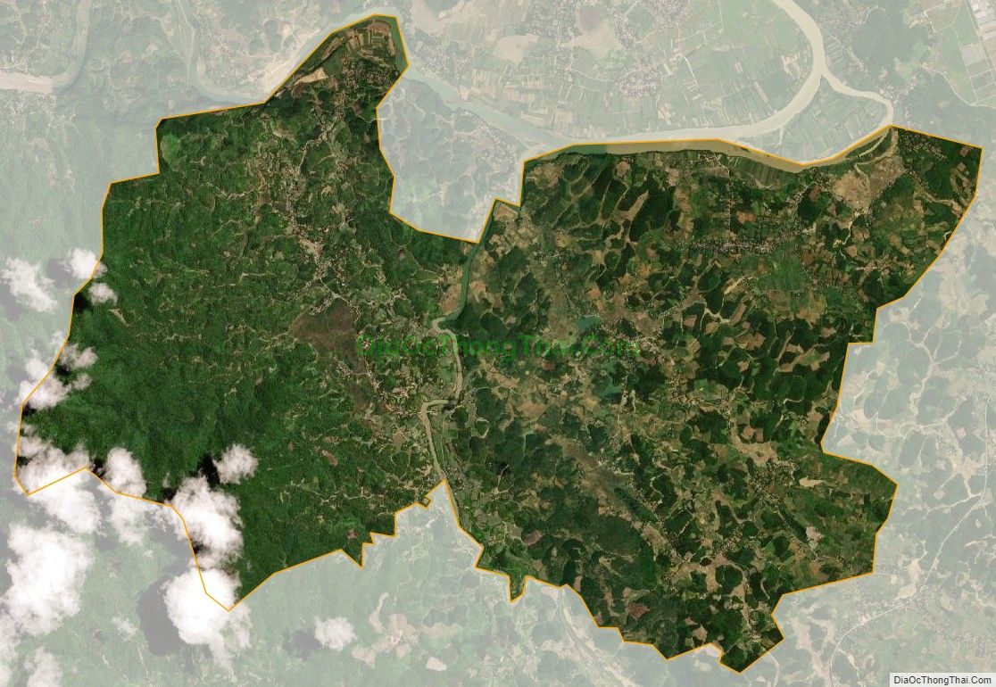 Bản đồ vệ tinh xã Xuân Cao, huyện Thường Xuân