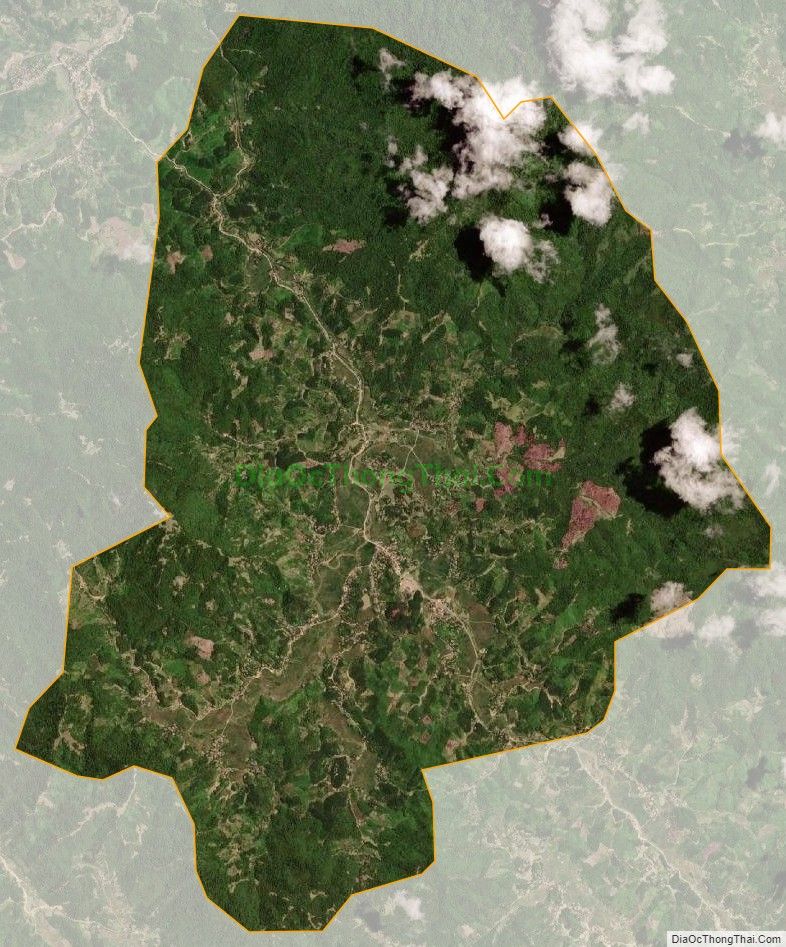 Bản đồ vệ tinh xã Xuân Lộc, huyện Thường Xuân
