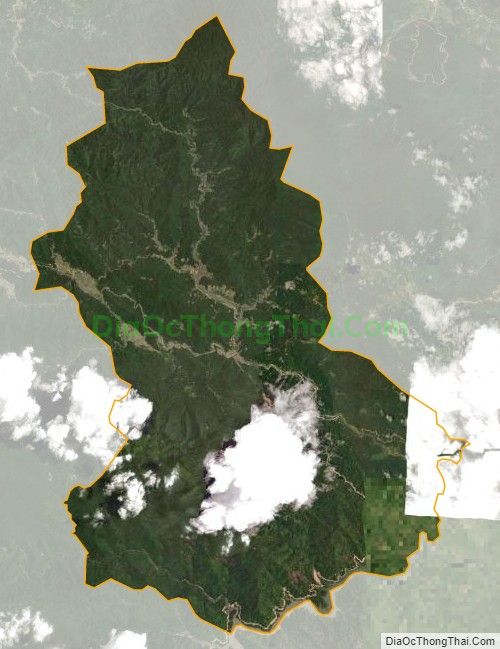 Bản đồ vệ tinh xã Yên Nhân, huyện Thường Xuân