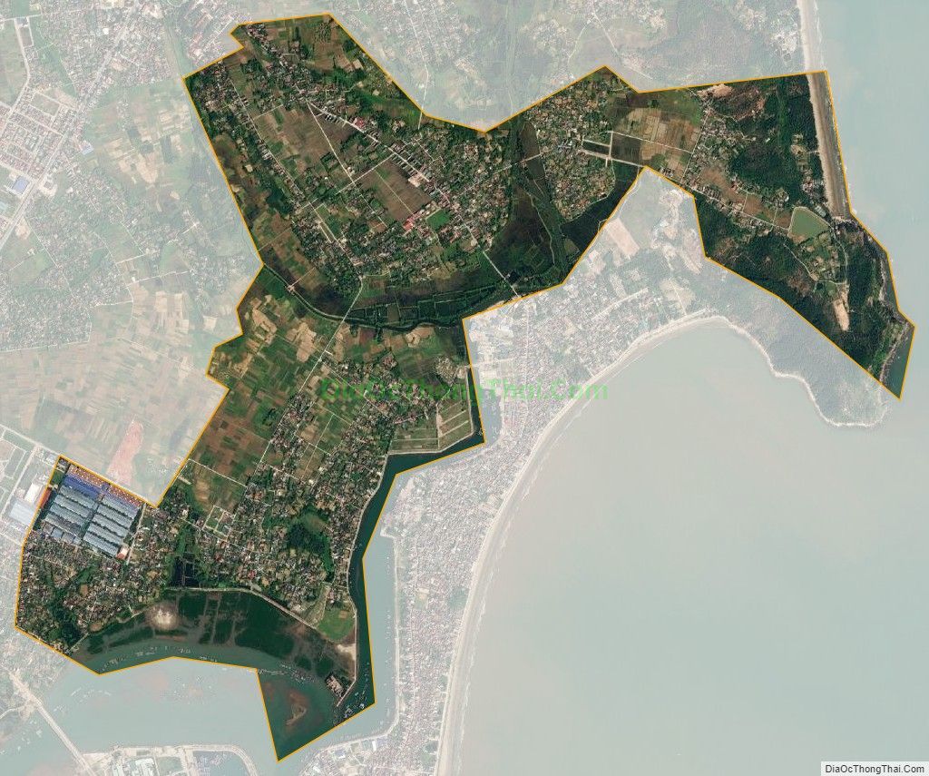 Bản đồ vệ tinh phường Bình Minh, thị xã Nghi Sơn