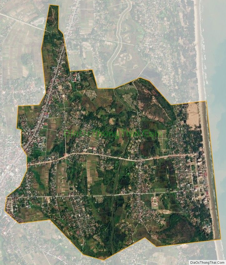 Bản đồ vệ tinh xã Hải Hòa (cũ), huyện Tĩnh Gia